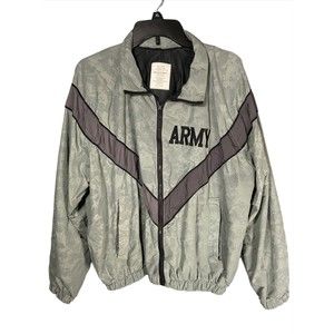 Men's Army IPFU Jacket Grey Reflective Camouflage Size Small